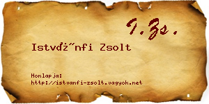 Istvánfi Zsolt névjegykártya